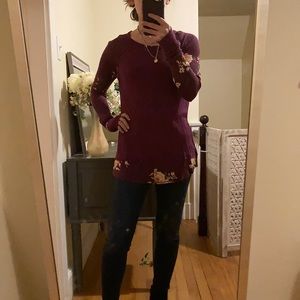 EUC LimeLush Gorgeous Purple Sweater S